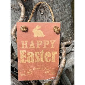 501. SoHa Living Happy Easter in Hawaii Nei 7x10 wall decor w/ Rope